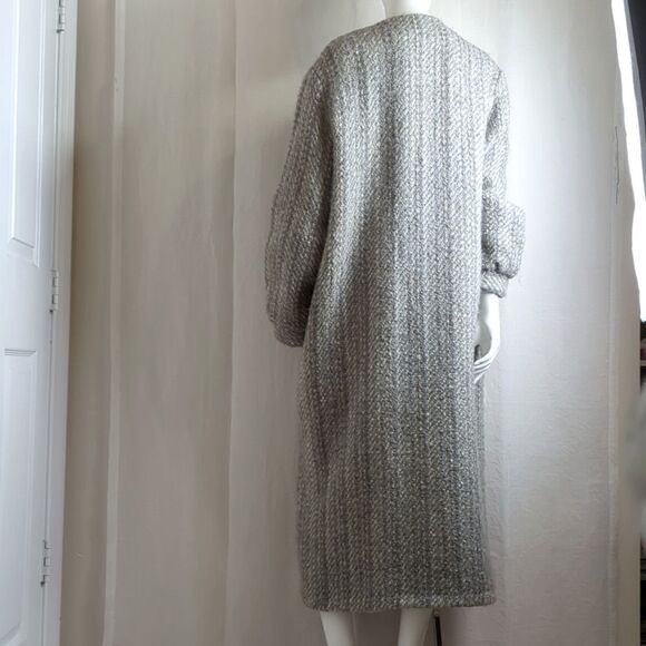 Coat Wool Gray Tapestries Ireland Limited Wool Coat Large - Picture 3 of 10